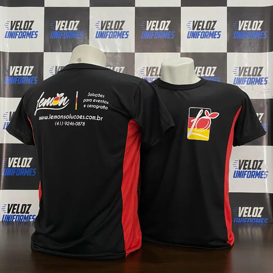 Camiseta personalizada para equipe — Veloz Uniformes