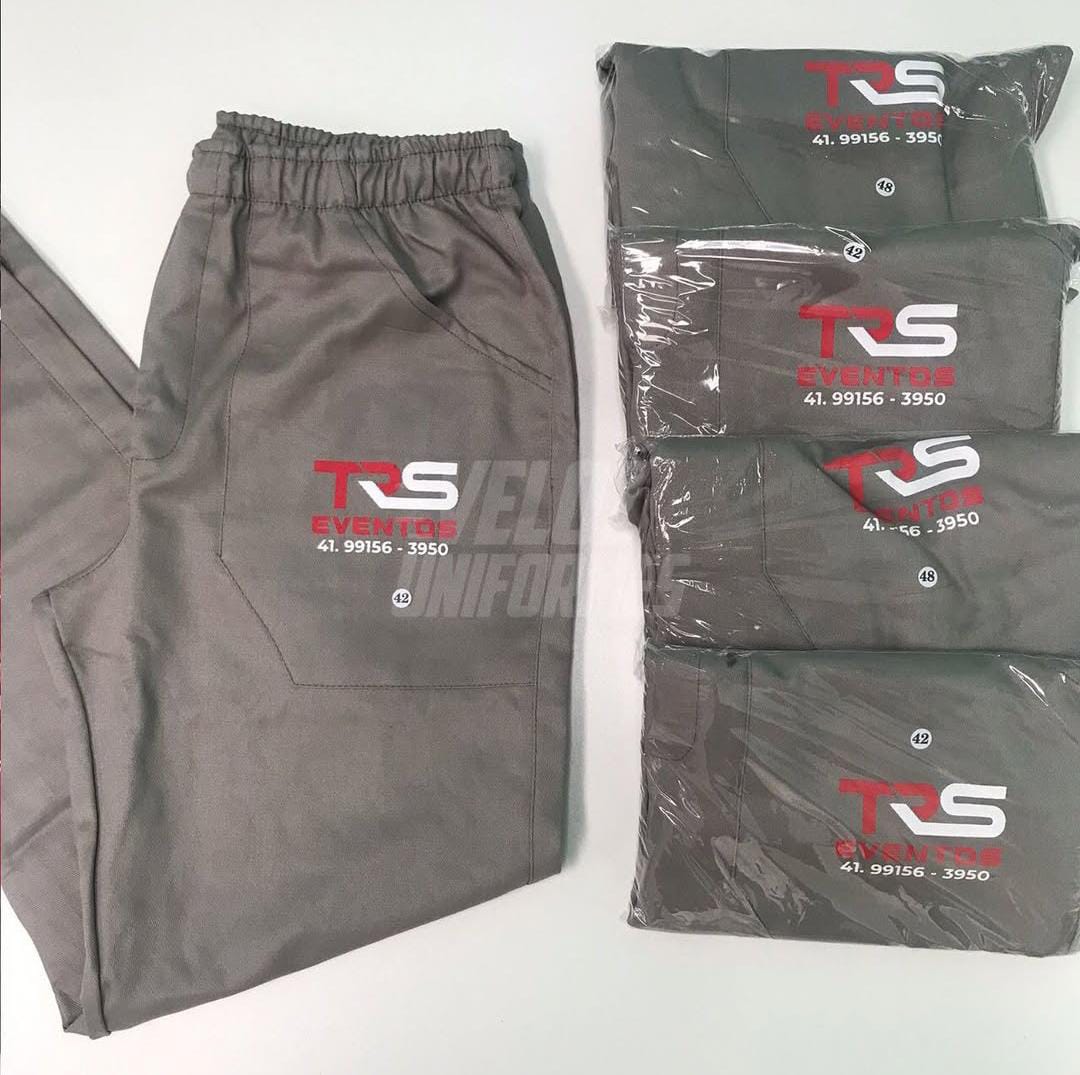 Calça brim com DTF personalizada