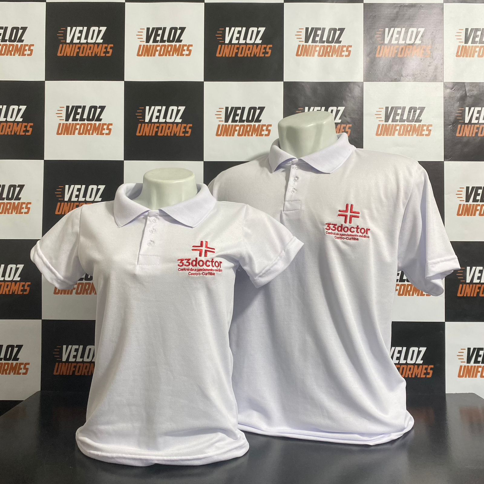 Polo branca 33Doctor uniforme saúde