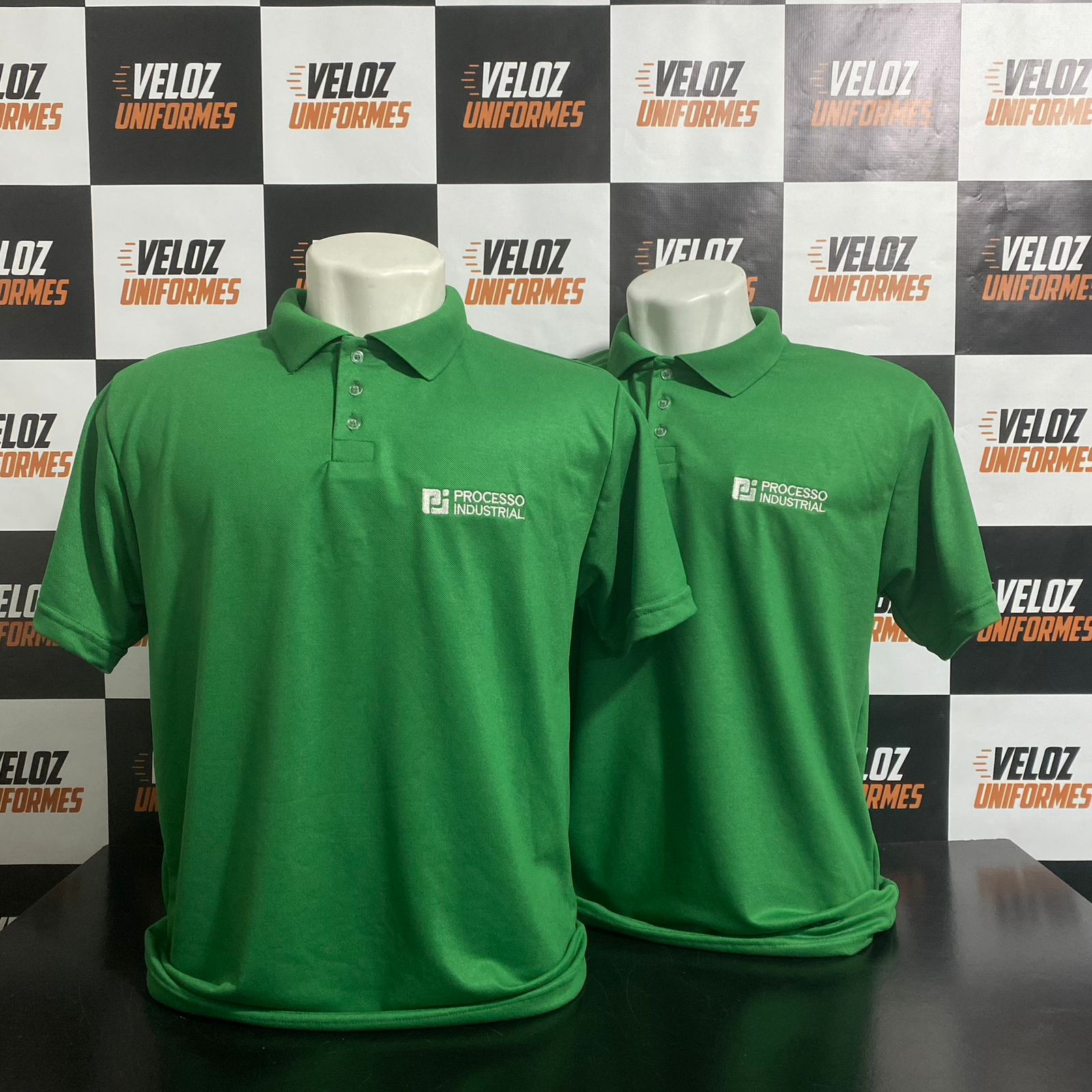 Polo verde Processo Industrial uniforme operacional